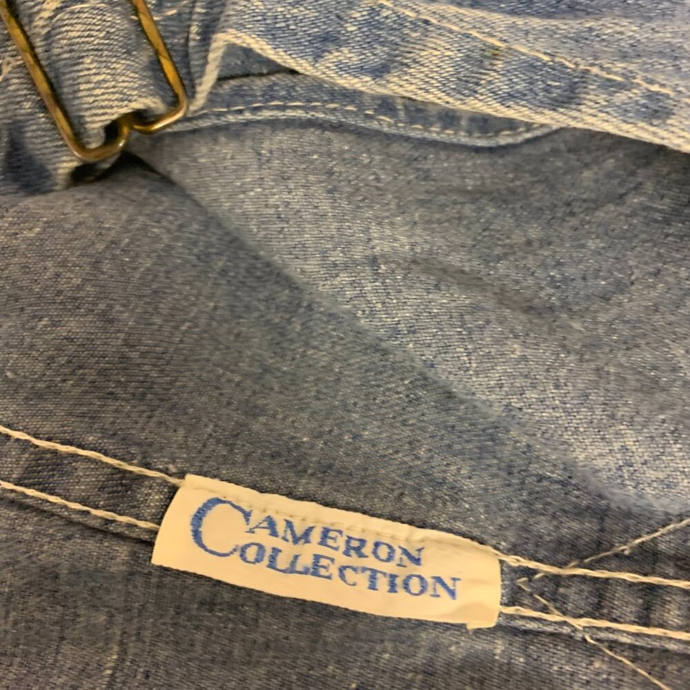 Oshkosh B'gosh Vintage Denim Blue Overall Dress Appliqued Cameron Collection 2T - Picture 4 of 8